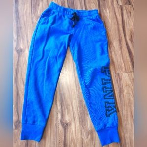 PINK Jogger Sweats. Blue. Size Small.